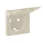 Valena LIFE Лицевая панель розетки 2К+З с крышкой Слоновая кость