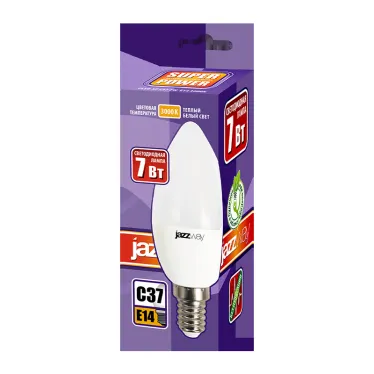 Лампа светодиодная LED 7Вт E14 530Лм 230V/50Hz теплый матовая свеча SP