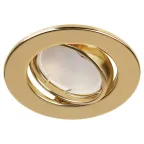 Светильник штампованный поворотный MR16,12V/220V, 50W золото ST2A GD