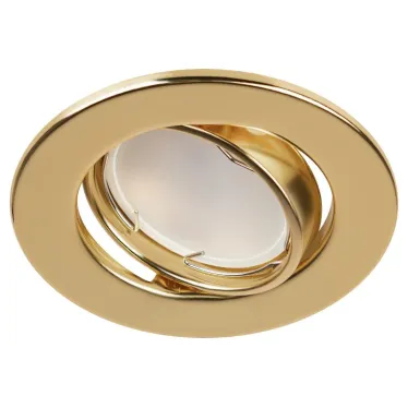 Светильник штампованный поворотный MR16,12V/220V, 50W золото ST2A GD
