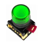 Лампа AL-22TE сигнальная зеленая с подсветкой неон 240В