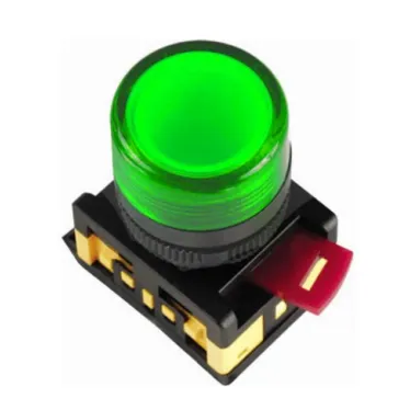 Лампа AL-22TE сигнальная зеленая с подсветкой неон 240В