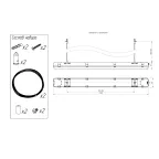 Тросовый подвес для LPO/LSP (комплект, 1 м) | TPLPO-1m | Diora