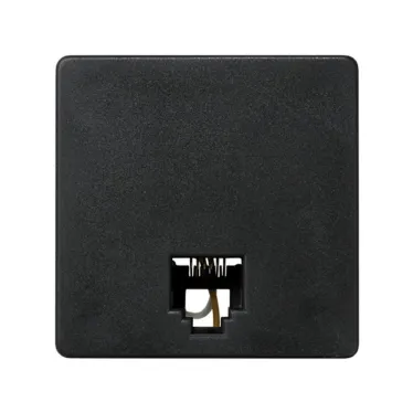 Розетка телефонная RJ-12, S27, графит