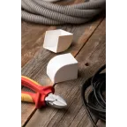 Заглушка (40х40) (4 шт) Plast Белый