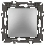 Выключатель, 10АХ-250В, Эра Elegance, алюминий,14-1101-03