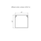 Кабель-канал сосна 2-й замок в п/э 40х40 мм (24 м/уп)