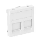 Корпус компьютерной розетки Modul45 тип С (прямой) 45x45 мм (белый)