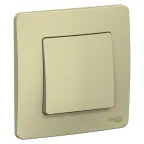 BLANCA С/У 1-клавишный ПЕРЕКЛЮЧАТЕЛЬ (cх.6), 10А, 250B, БЕЖЕВЫЙ