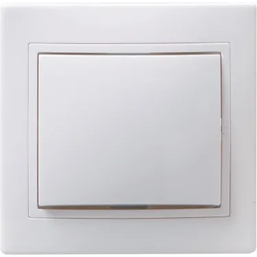 КВАРТА Выключатель одноклавишный скрытый белый в сборе