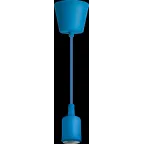 Светильник с проводом 1м.Е27 декор синий