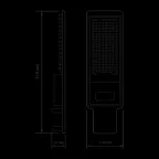 Светильник уличный консольный ДКУ 30 Вт 3000 лм 3000К AC 220В IP65 316х130х57мм широкая КСС Ш Avenue Gauss