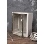 Бокс пластиковый с монтажной платой прозр. дверь 400х300х220 мм IP65 PROxima