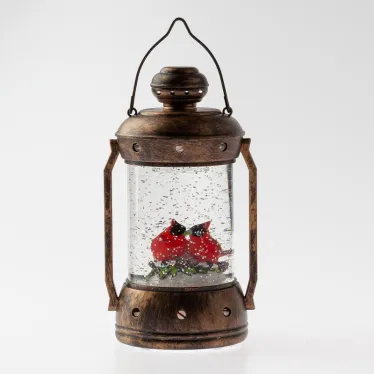 Светильник декоративный новогодний Красный кардинал, теплый белый LED, h 18см, 3хАА, таймер 6 ч, IP20