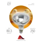 Лампа инфракрасная ИКЗ 220-250 R127 E27 250 Вт ЭРА