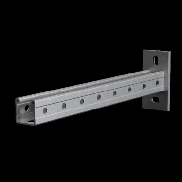 Страт-консоль одиночная усиленная 41х41 L800 s:2,5 мм (тройная перфорация)