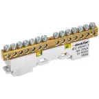 TEKFOR Шина PE земля неизолированная на универсальном держателе 6х9-14-Ж IEK