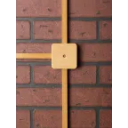 Коробка разветвительная КМР-030-030кг (78х78х26) с клеммником светлое дерево PROxima