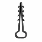 Дюбель-хомут нейлоновый 6-12мм. прямоугольный. черный (100 шт/уп)