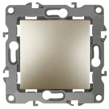 Выключатель, 10АХ-250В, Эра12, шампань,12-1101-04