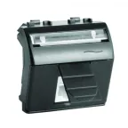 BRAVA Розетка телефонная RJ12 2 модуля черная