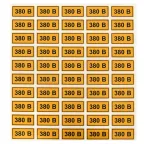 Наклейка ''380В'' 20х40мм