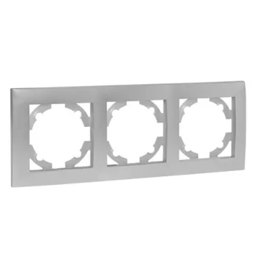 Валенсия Рамка 3-местная сталь