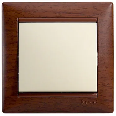 Рамка VALENA 1 пост тонированное дерево