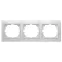 Рамка на 3 поста гор., СУ, Plano, белый, 1-503-01
