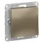 Выключатель одноклавишный ATLASDESIGN схема 1 10АХ механизм шампань
