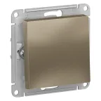 Выключатель одноклавишный ATLASDESIGN схема 1 10АХ механизм шампань