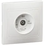 KVARTA Розетка 1-местная телевизионная проходная РТВ11-КБ белый IEK