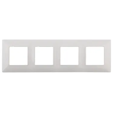 Рамка на 4 поста, Эра Elegance, белый, 14-5004-01