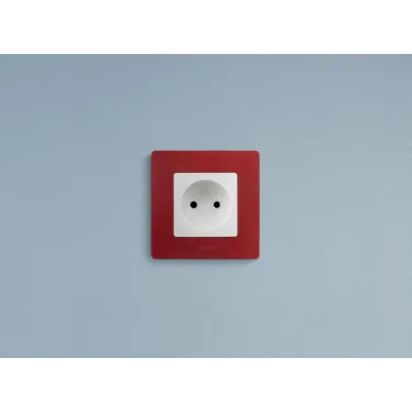 ETIKA Розетка без заземления белая