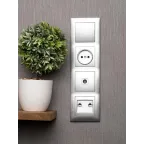 Валенсия Рамка 4-местная сталь