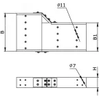 Трансформатор тока CT165 5000A, класс 0.5S, 30ВА