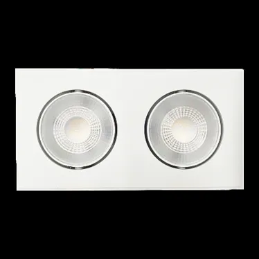 Светильник светодиодный ДВО-412 2x8W 4000K 55° белый карданный IP40  JazzWay