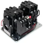 Пускатель электромагнитный ПМЕ-214 УХЛ4 В, 220В/50Гц, 4з+4р, 25А, реверсивный, с реле РТТ-141 21,3-25,0А, IP00