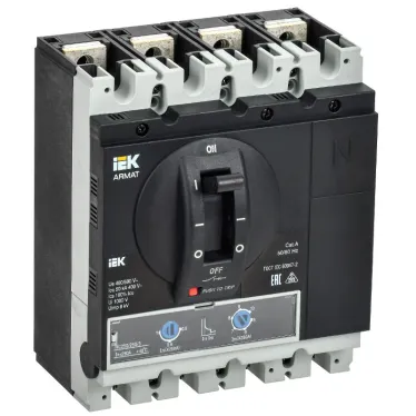 Выключатель автоматический в литом корпусе ARMAT 4P типоразмер G 50кА 250А расцепитель термомагнитный регулируемый