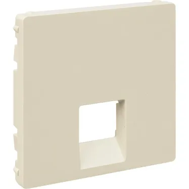 Valena LIFE Лицевая панель для одиночных телефонных/информационных розеток Слоновая кость