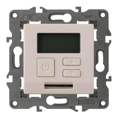 Терморегулятор универс.230В-Imax16А, Эра Elegance, сл.кость, 14-4111-02