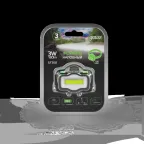 Фонарь светодиодный налобный 3 Вт 180 лм Черный IP42 на батарейках 3xААА GFL Gauss