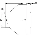 Трансформатор тока CT165 5000A, класс 0.2S, 30ВА