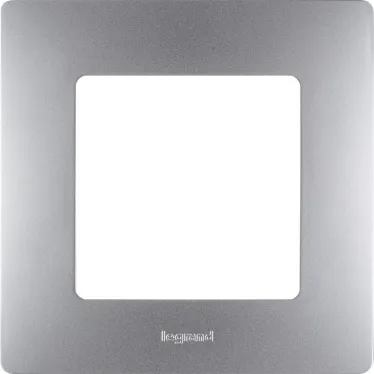 ETIKA Рамка 1 пост алюминий