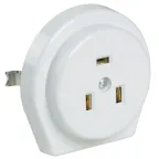 Розетка скрытая разборная для плиты с заземлением 32А белая РПпл11-01-Ст