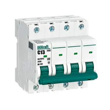 Выключатель автоматический 4Р 13А х-ка C ВА-103 6кА