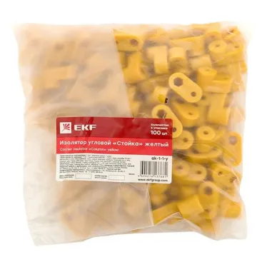 Изолятор угловой Стойка желтый PROxima