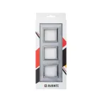 Рамка из металла, ''Avanti'', светло-серебристая, 6 модулей