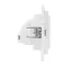 Стокгольм Механизм Розетки 1-местной с/з 16А белый с защ. штор.