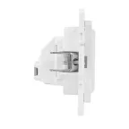 Стокгольм Механизм Розетки 1-местной с/з 16А белый с защ. штор.